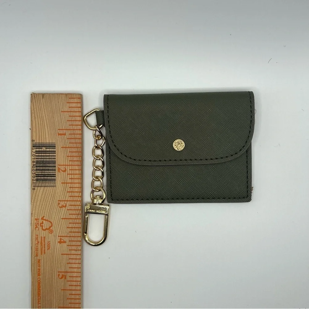 ANNE KLEIN Card Case Wallet Key Chain Holder Money Small Travel Mini